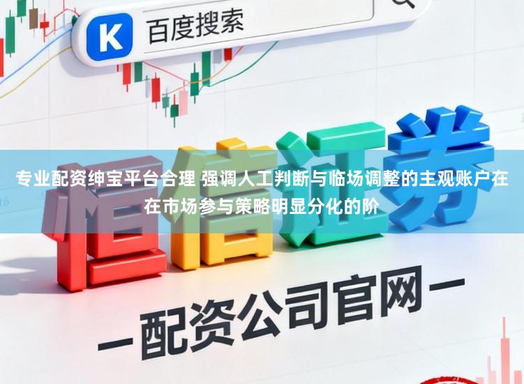 专业配资绅宝平台合理 强调人工判断与临场调整的主观账户在在市场参与策略明显分化的阶