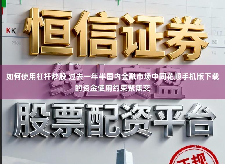 如何使用杠杆炒股 过去一年半国内金融市场中同花顺手机版下载的资金使用约束聚焦交
